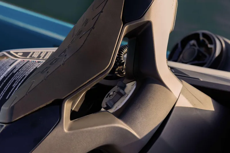 Slide: The Image of Close-up of 2025 Sea-Doo GTX Limited 325 dashboard and controls. - 7