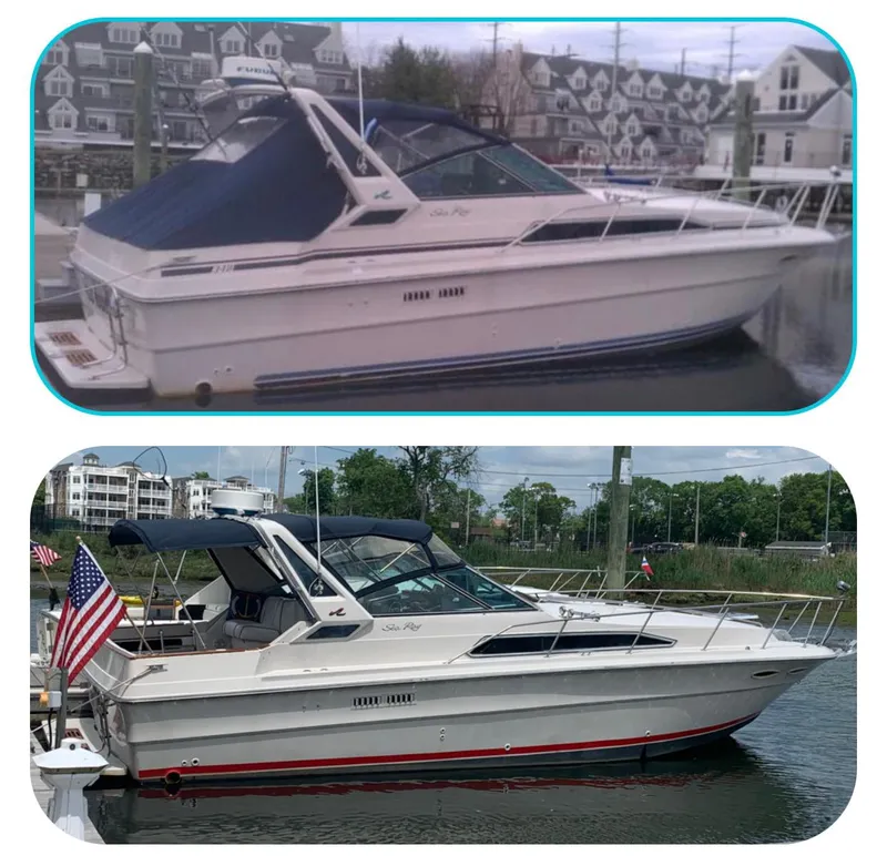 Slide: The Image of Sea Ray 340 Express Cruiser 1988 - 31