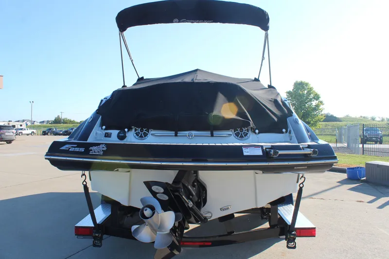 Slide: The Image of 2024 Crownline Eclipse E255 interior with luxurious seating and modern design features. - 23