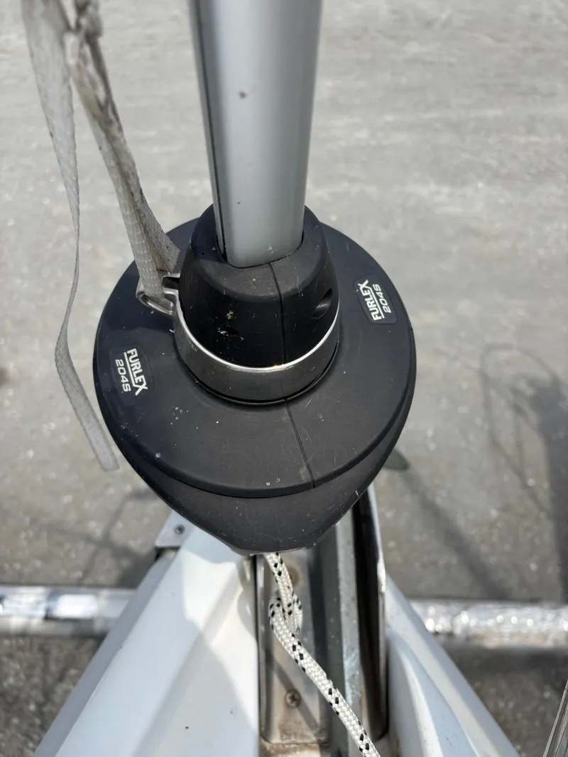 Slide: The Image of Furlex 204S roller furling system on a 2001 Hunter 320 sailboat. - 19