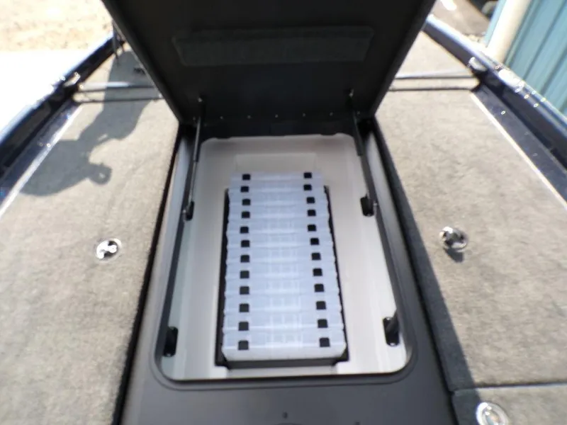 Slide: The Image of Open storage compartment in 2025 Skeeter ZXR20 boat. - 20
