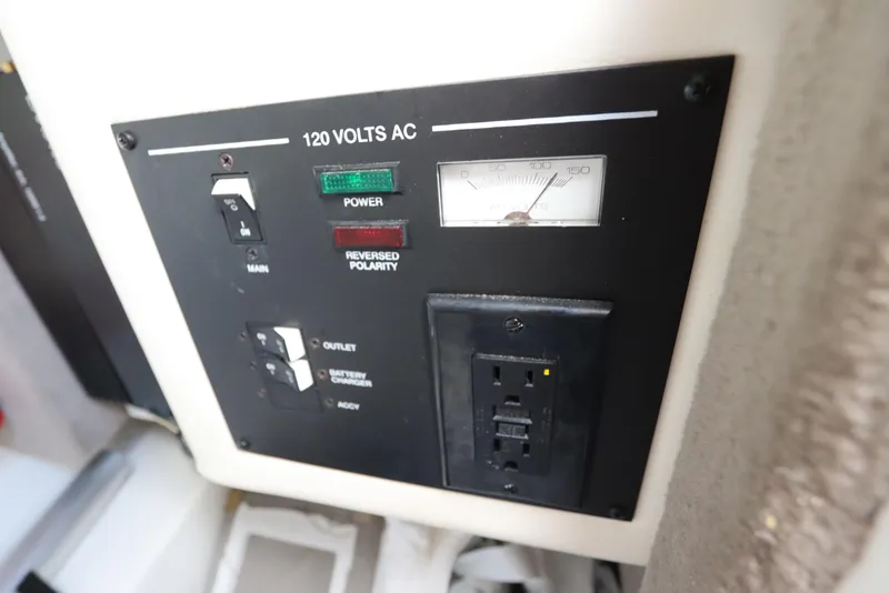 Slide: The Image of 120 Volt AC control panel on 2009 Sea Ray 270 Select EX. - 40