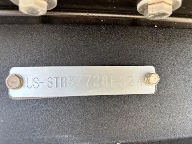 Slide: The Image of 2024 Starcraft SLS-3 identification plate with serial number. - 21