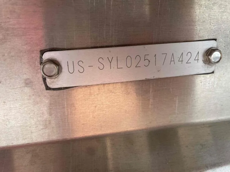 Slide: The Image of 2024 Sylvan Mirage 818 Fish boat identification plate with serial number. - 16