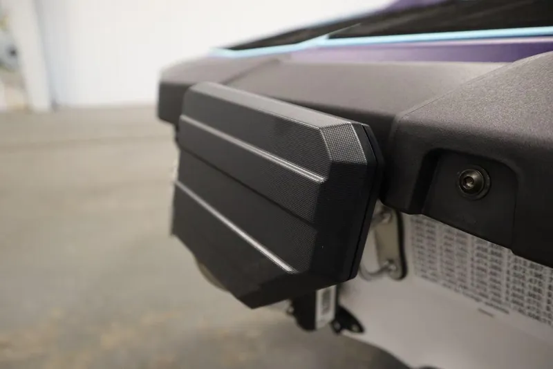 Slide: The Image of 2025 Yamaha WaveRunner JetBlaster LTD, purple design, top view. - 11