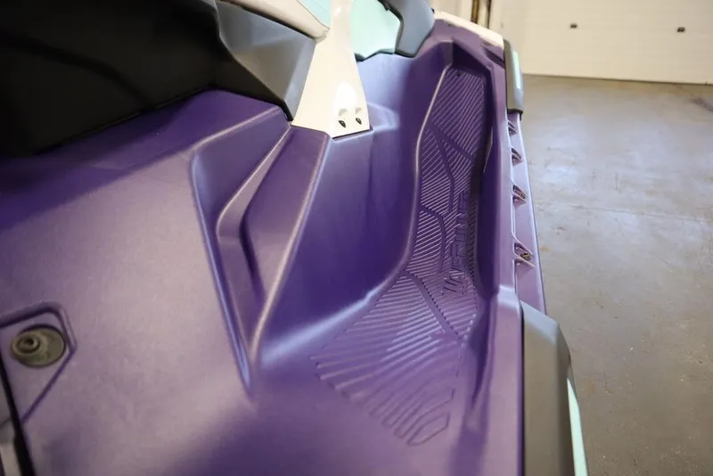 Slide: The Image of 2025 Yamaha WaveRunner JetBlaster LTD seat in a garage setting. - 14