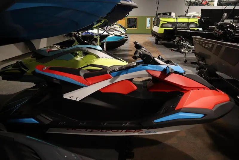 Slide: The Image of 2025 Yamaha WaveRunner JetBlaster DLX 3-Up dashboard close-up, featuring sleek design and controls. - 3