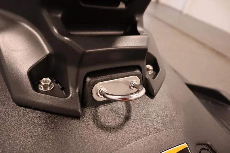 Slide: The Image of Close-up of 2025 Yamaha WaveRunner JetBlaster DLX 2-Up tow hook detail. - 19