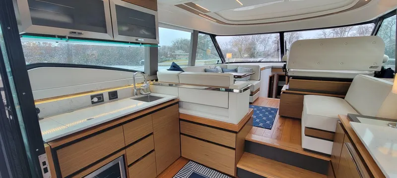 Slide: The Image of Tiara 49 Coupe - Salon/Galley Looking Forward - 12
