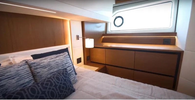 Slide: The Image of Tiara 49 Coupe - Storage in Owner's Cabin - 49