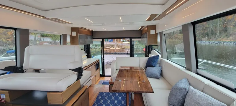 Slide: The Image of Tiara 49 Coupe - Salon Looking Aft - 6