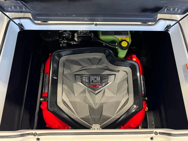 Slide: The Image of 2025 Nautique Super Air Nautique GS22 engine compartment with PCM engine. - 29