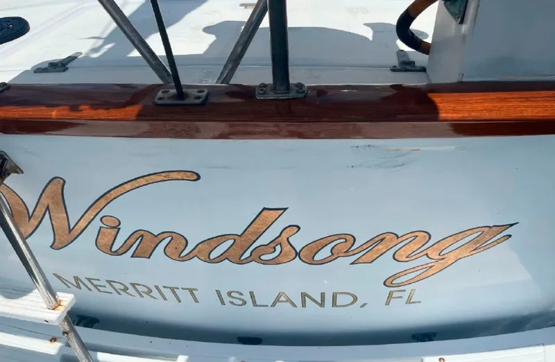 Slide: The Image of Irwin 54 sailboat named Windsong, Merritt Island, FL, 1990 model. - 13