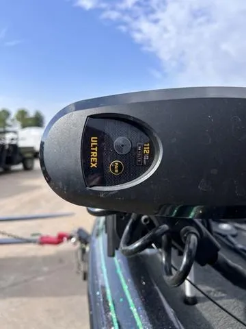 Slide: The Image of Close-up of Ultrex trolling motor on 2018 Skeeter ZX250 boat. - 28