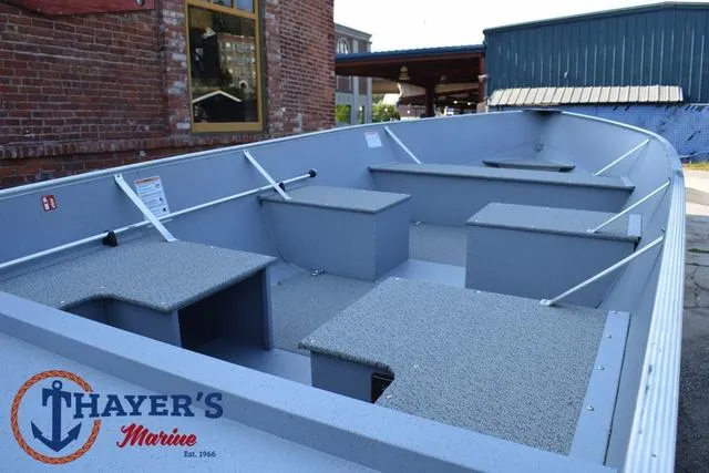 Slide: The Image of 2025 Lund SSV-16 Tiller boat interior at Thayer's Marine. - 18