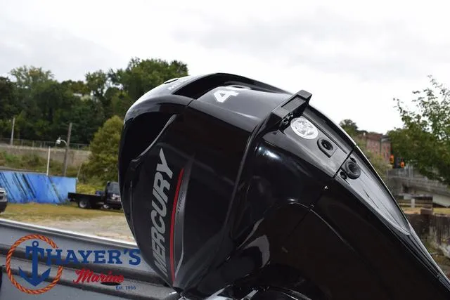 Slide: The Image of 2025 Lund 1600 Fury SS with Mercury outboard motor at Thayer's Marine. - 11