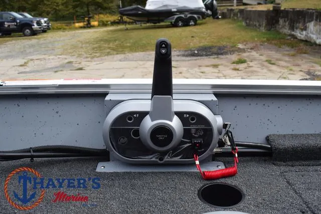 Slide: The Image of Control panel of 2025 Lund 1600 Fury SS boat at Thayer's Marine. - 25