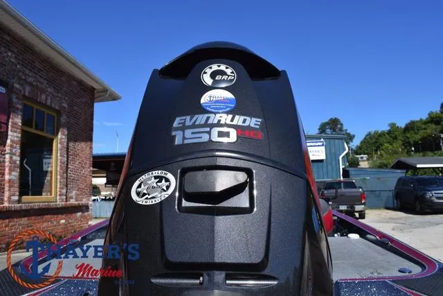 Slide: The Image of 2015 Triton 189 TRX with Evinrude 150 HP engine, outdoor view. - 12
