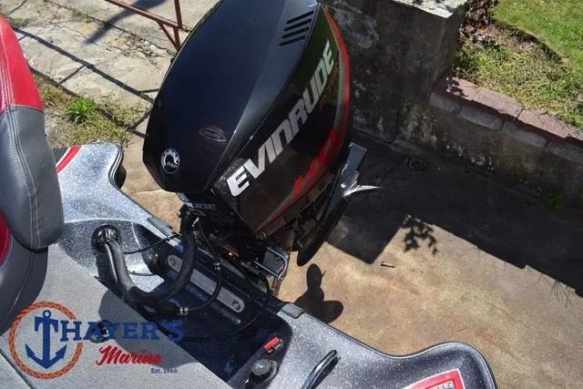Slide: The Image of 2015 Triton 189 TRX boat with Evinrude outboard motor at Thayer's Marine. - 38