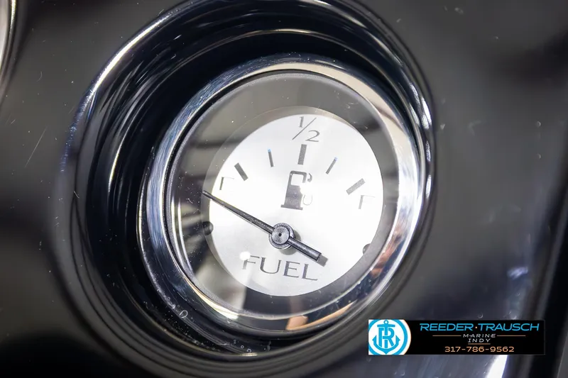 Slide: The Image of Fuel gauge of 2025 Bennington 21 SL boat, showing half full. - 33