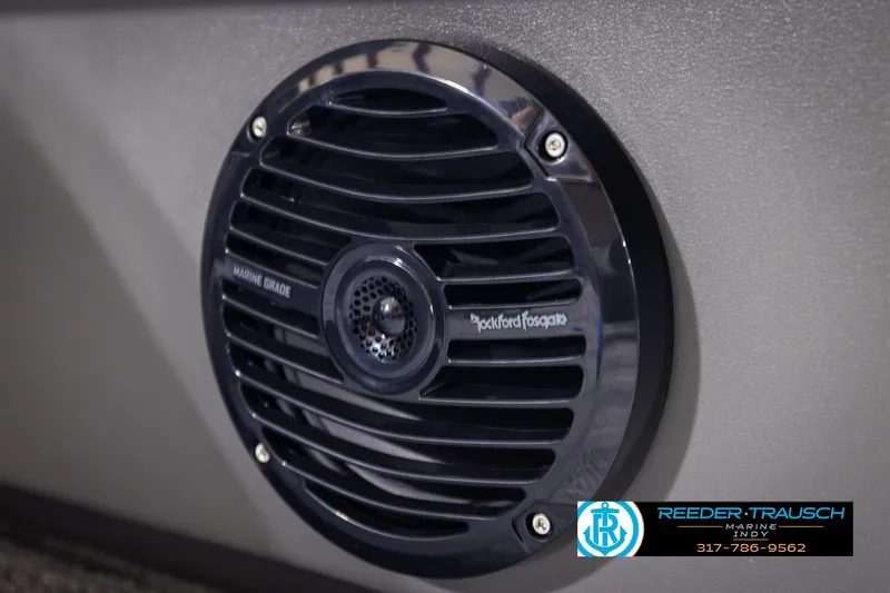 Slide: The Image of Rockford Fosgate marine speaker on 2025 Bennington 21 SL boat. - 37