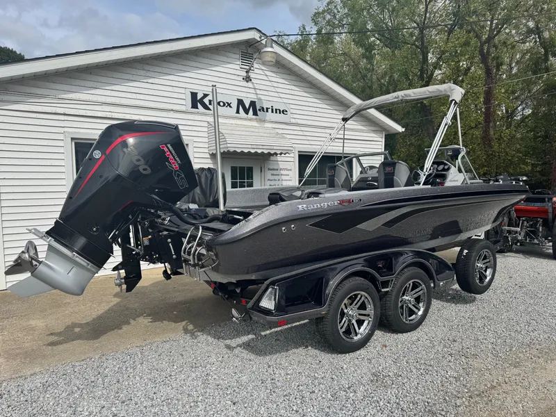 Slide: The Image of 2025 Ranger 621FS Ranger Cup boat at Knox Marine dealership. - 3