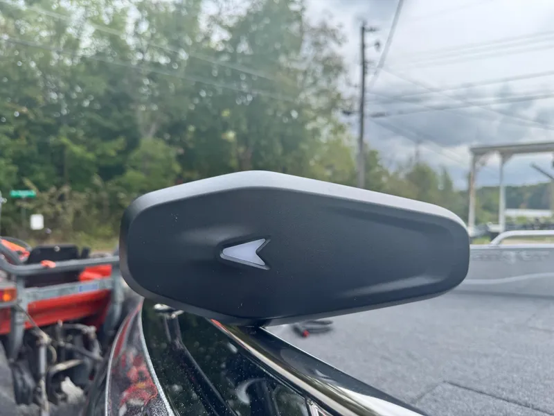 Slide: The Image of 2025 Ranger 621FS Ranger Cup Equipped boat detail with sleek black accessory. - 8