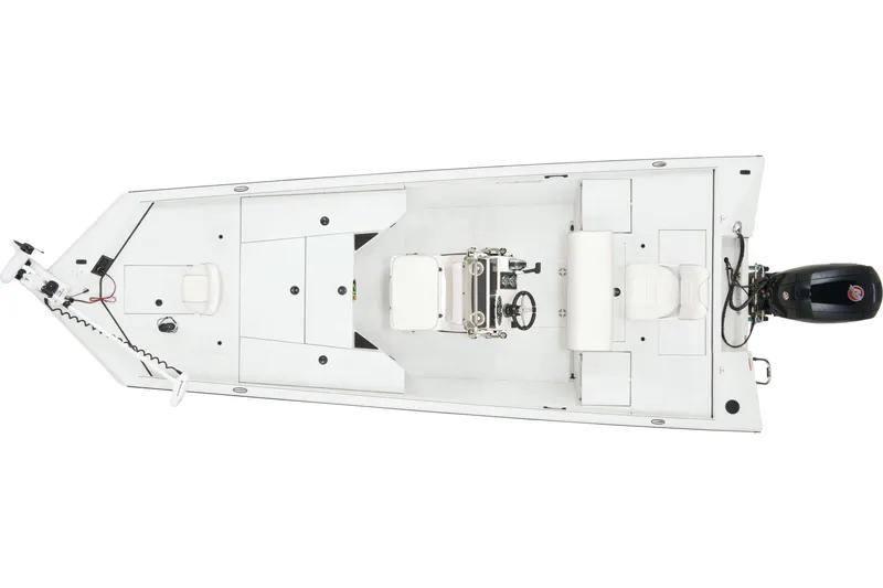 Slide: The Image of 2024 Ranger RB200 boat on trailer in indoor setting. - 13