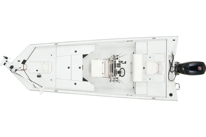 Slide: The Image of 2024 Ranger RB200 boat on trailer, showcasing sleek design and branding. - 14