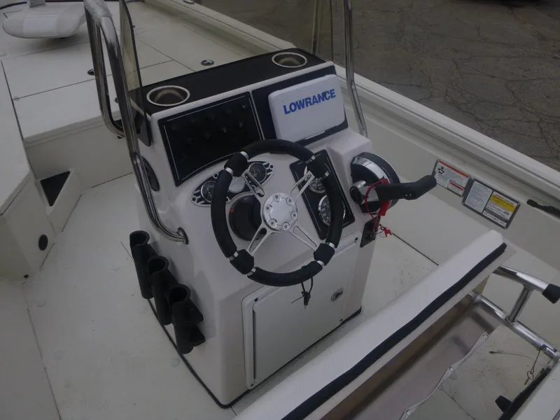 Slide: The Image of 2024 Ranger RB200 boat with Mercury 150 Pro XS engine on display. - 3