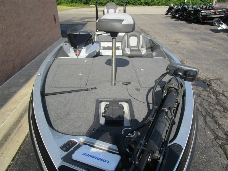 Slide: The Image of 2024 Ranger Z519 Ranger Cup Equipped boat with fishing gear on deck. - 6