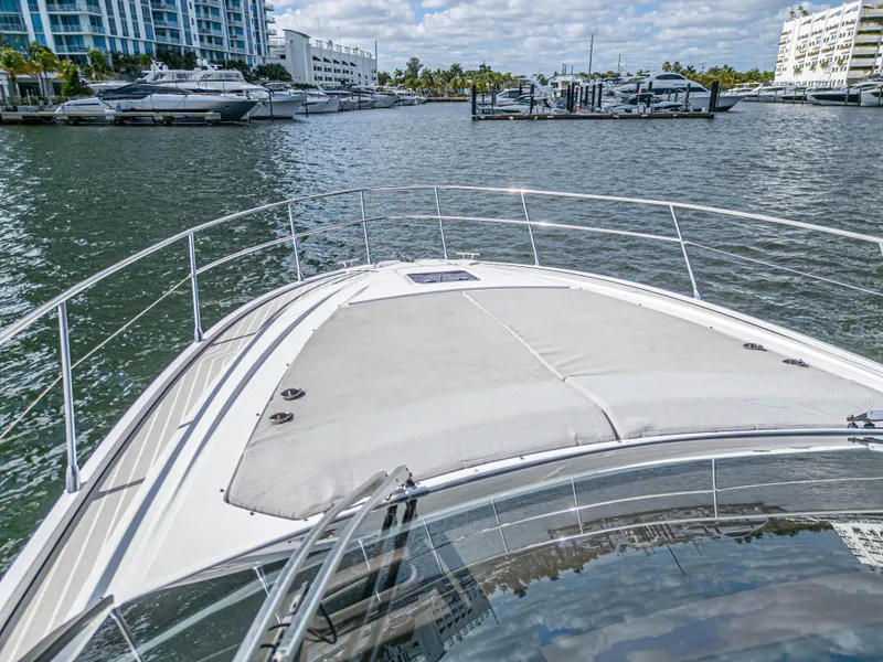 Slide: The Image of Azimut Atlantis 45 yacht cruising in a marina, 2020 model. - 36