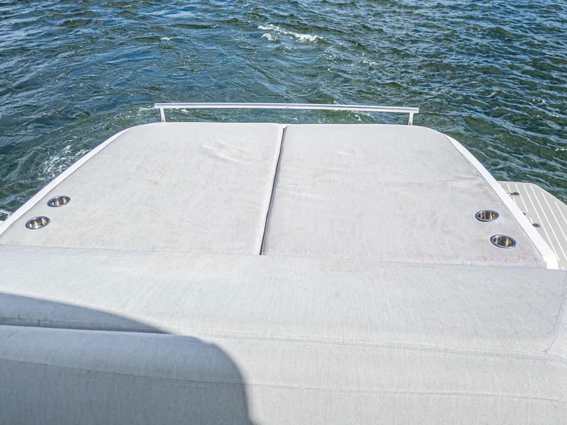 Slide: The Image of Azimut Atlantis 45 yacht sun deck, 2020 model, on open water. - 38