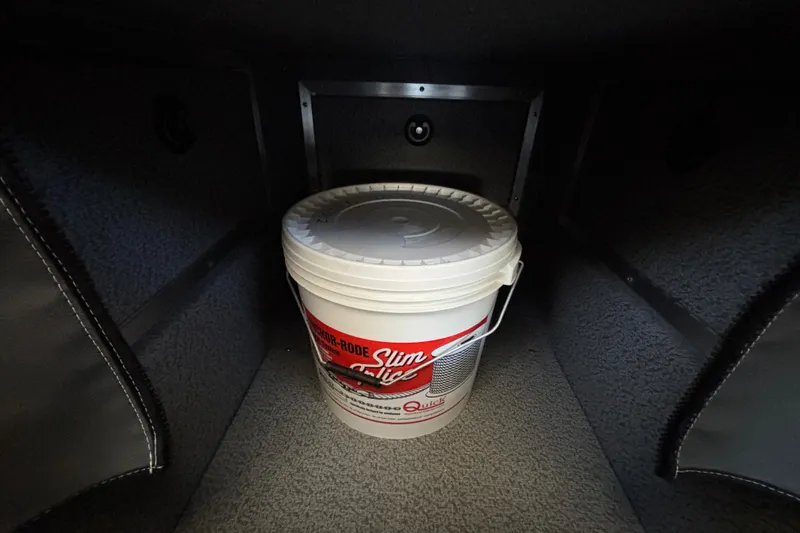 Slide: The Image of Bucket inside 2025 Spartan 2600 Olympia storage compartment. - 57