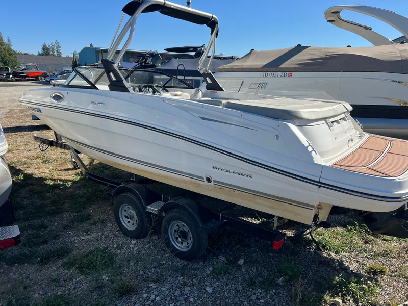 Slide: The Image of 2016 Bayliner VR6 boat on trailer, parked outdoors. - 10