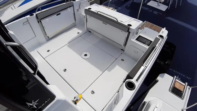 Slide: The Image of Spacious deck of 2025 Jeanneau 795 SPORT S2 boat, featuring sleek design and modern amenities. - 9