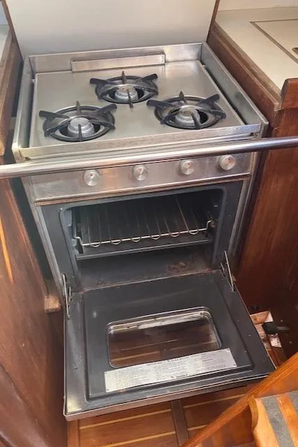 Slide: The Image of 3-burner SS propane stove/oven - 21