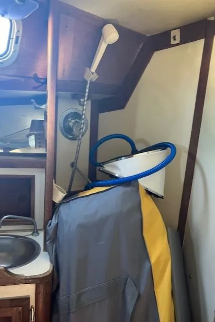 Slide: The Image of Shower w/ dinghy stored - 30