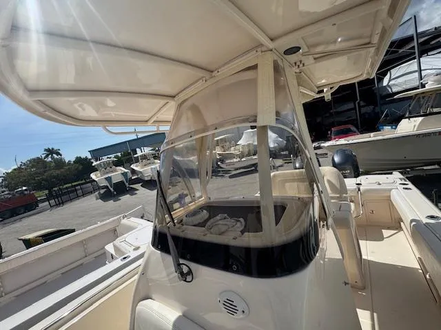 Slide: The Image of 2015 Grady-White Fisherman 257 boat interior with console and seating. - 15