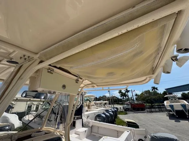 Slide: The Image of 2015 Grady-White Fisherman 257 boat interior with canopy and equipment. - 22
