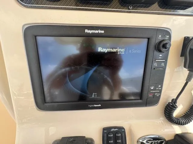 Slide: The Image of Raymarine eSeries display on 2015 Grady-White Fisherman 257 boat dashboard. - 28