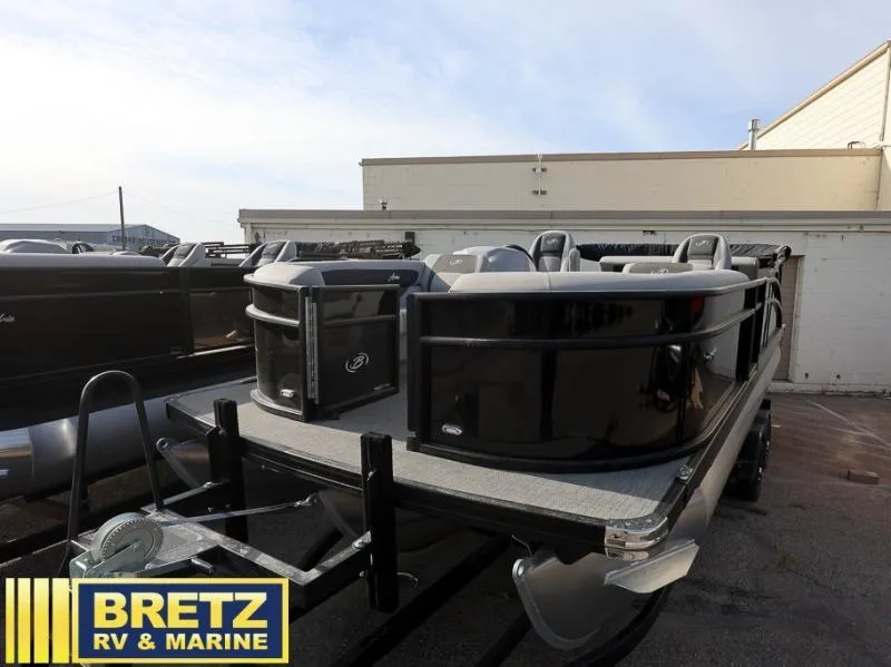 Slide: The Image of 2025 Aria Ultra-Lounge A22UC pontoon boat at Bretz RV & Marine dealership. - 4