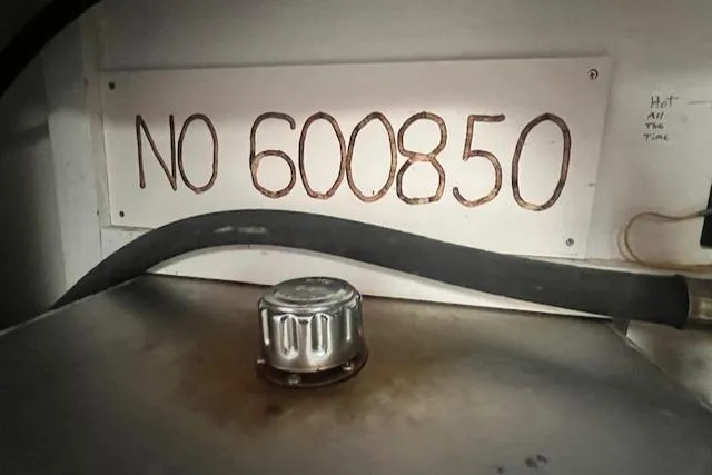 Slide: The Image of 1972 REPCO Buxton Downeast Hardtop Cruiser engine compartment with serial number 600850. - 19