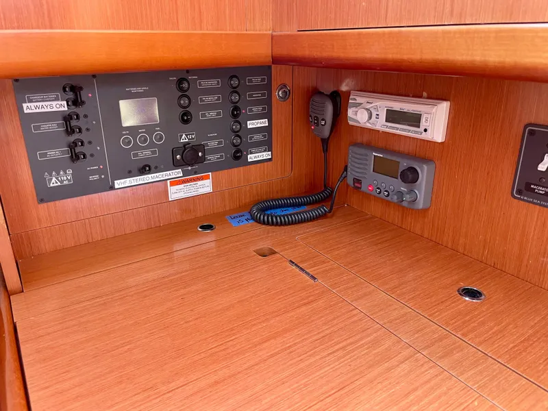 Slide: The Image of Control panel of a 2010 Beneteau Oceanis 37 sailboat interior. - 18