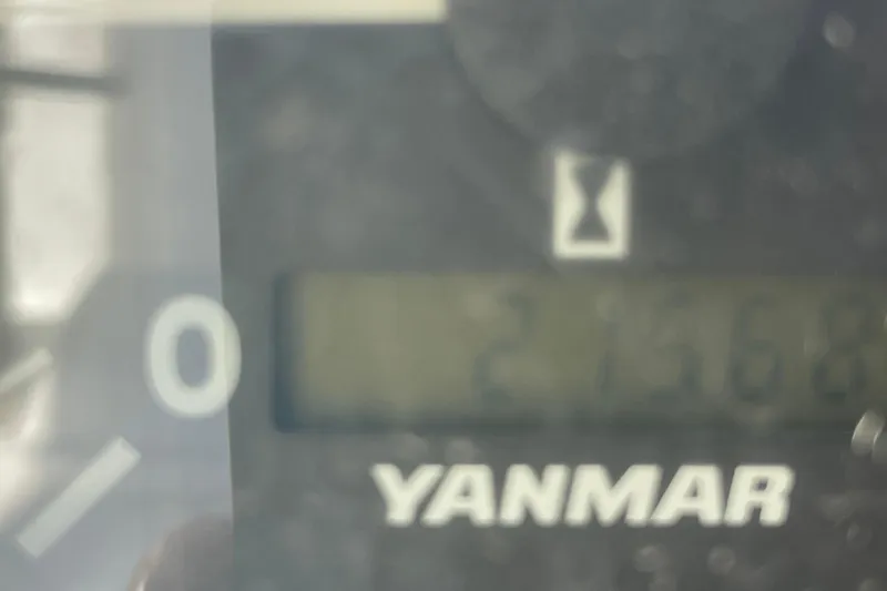 Slide: The Image of Yanmar engine hour meter on 2010 Beneteau Oceanis 37 sailboat. - 37