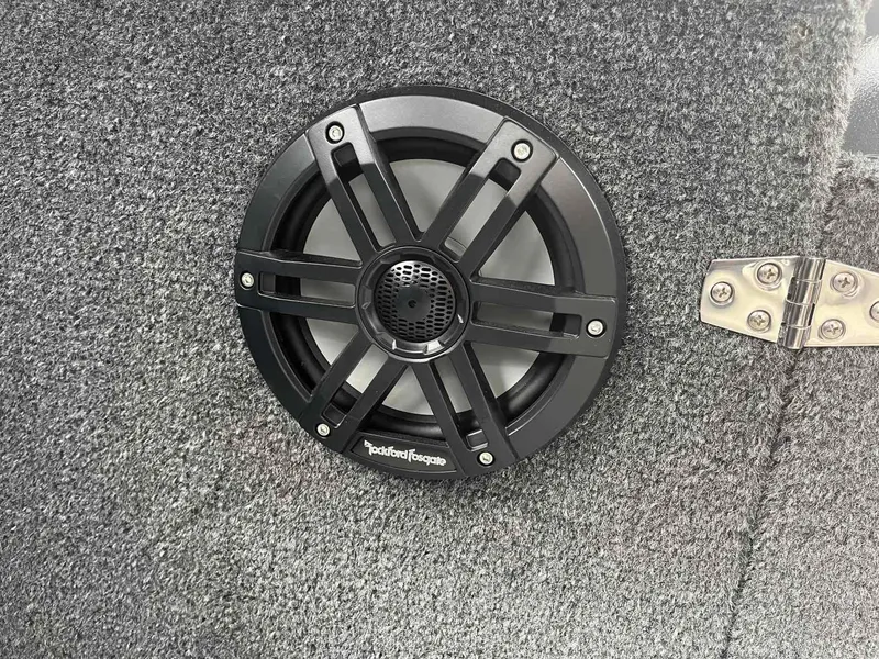 Slide: The Image of Rockford Fosgate speaker installed in 2024 Duckworth 20 NAV SPT boat interior. - 17