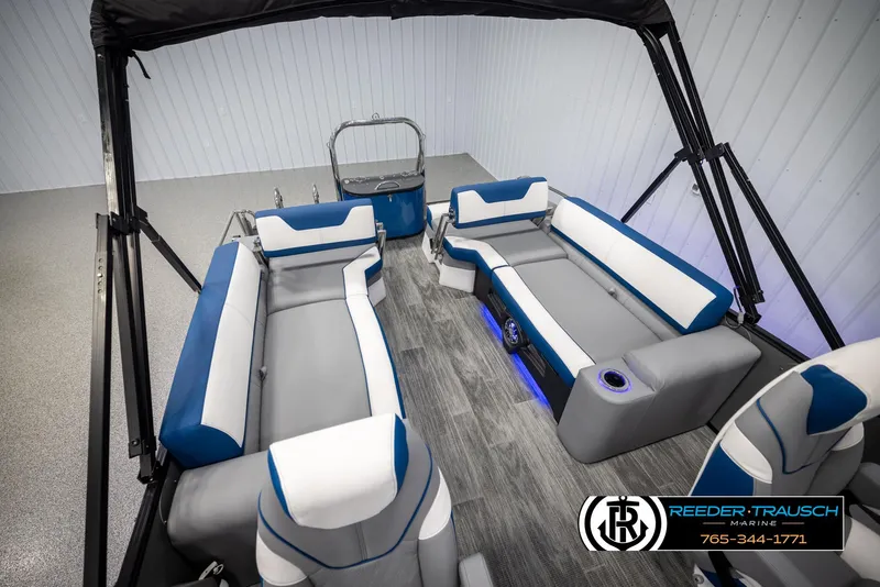 Slide: The Image of 2025 Avalon Catalina QLS interior with modern seating and sleek design. - 24