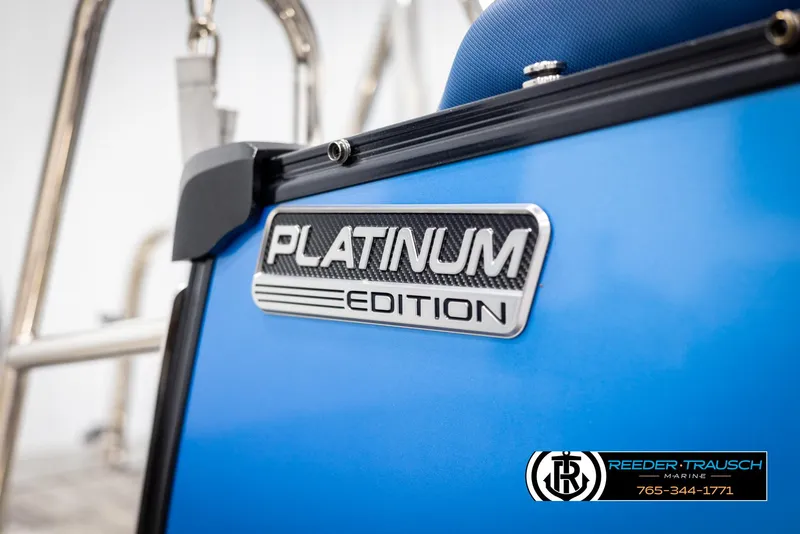 Slide: The Image of Avalon Catalina QLS 2025 Platinum Edition badge on blue surface. - 40