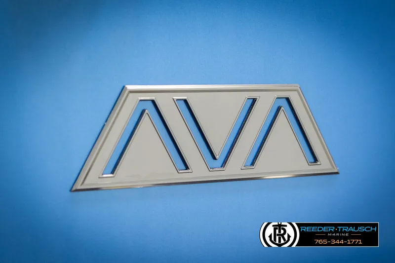 Slide: The Image of Avalon Catalina QLS 2025 logo on blue background, Reeder-Trausch Marine branding. - 41