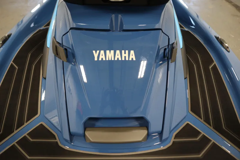 Slide: The Image of 2025 Yamaha WaveRunner FX Limited SVHO in a showroom, showcasing sleek design and features. - 10